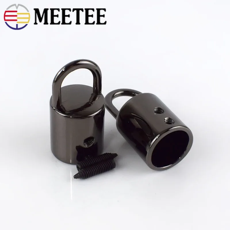 

10/30/50pcs 11mm Bag Metal Buckle Handbag Strap Tassel Fringe Cap Clasp Hangers Cords Lock Stopper DIY Hardware Accessories