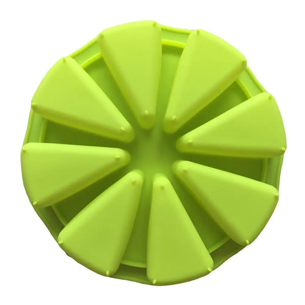 Силиконовая форма для выпечки торта 8 точек оранжевая лоток инструменты маффинов