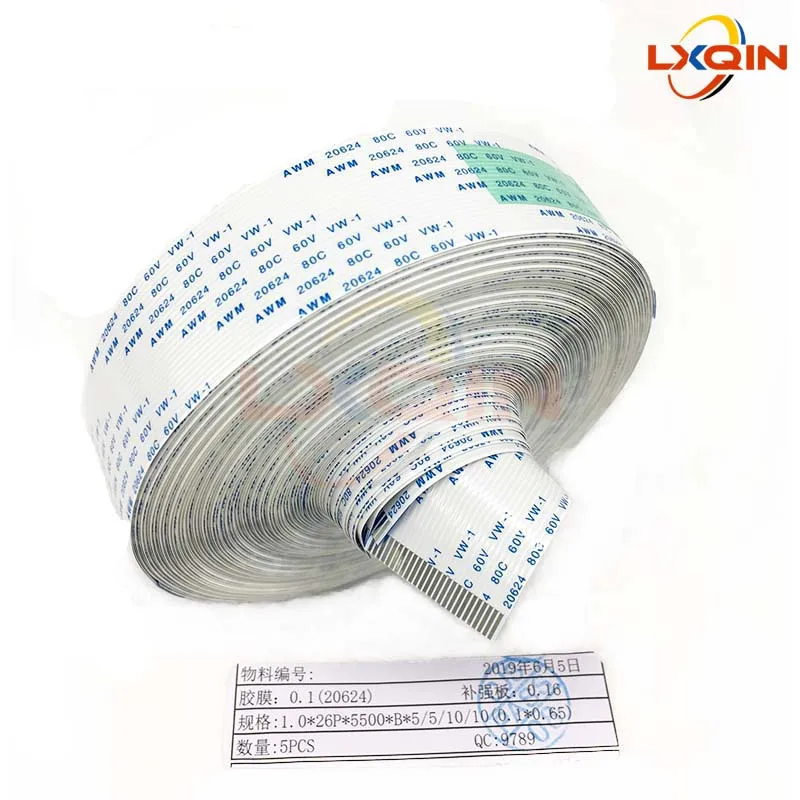 LXQIN 2 шт. длинный кабель для передачи данных 26 контактов шаг 1 0 мм B XP600/DX5/DX7 головка