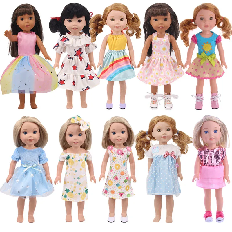 Doll Dress Skirts For 14.5 inch Wellie Wishers Camille Ashly