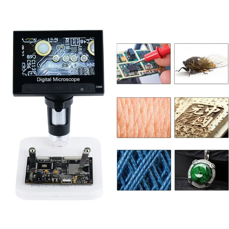 

1000X Digital Microscope Camera Video 720p with 4.3" LCD Screen & Holder & 8 Led Dropshipping