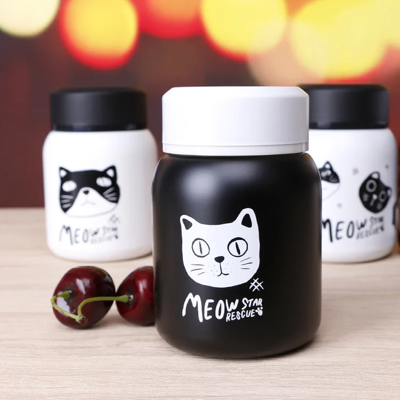 Термос из нержавеющей стали с мультяшными кошками для чая термос мультяшная