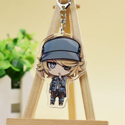 

7cm Anime Akudama Drive Cutthroat Courier Hacker Ordinary Person Doctor Brawler Hoodlum Pendant Keychain Keyring Birthday Gifts