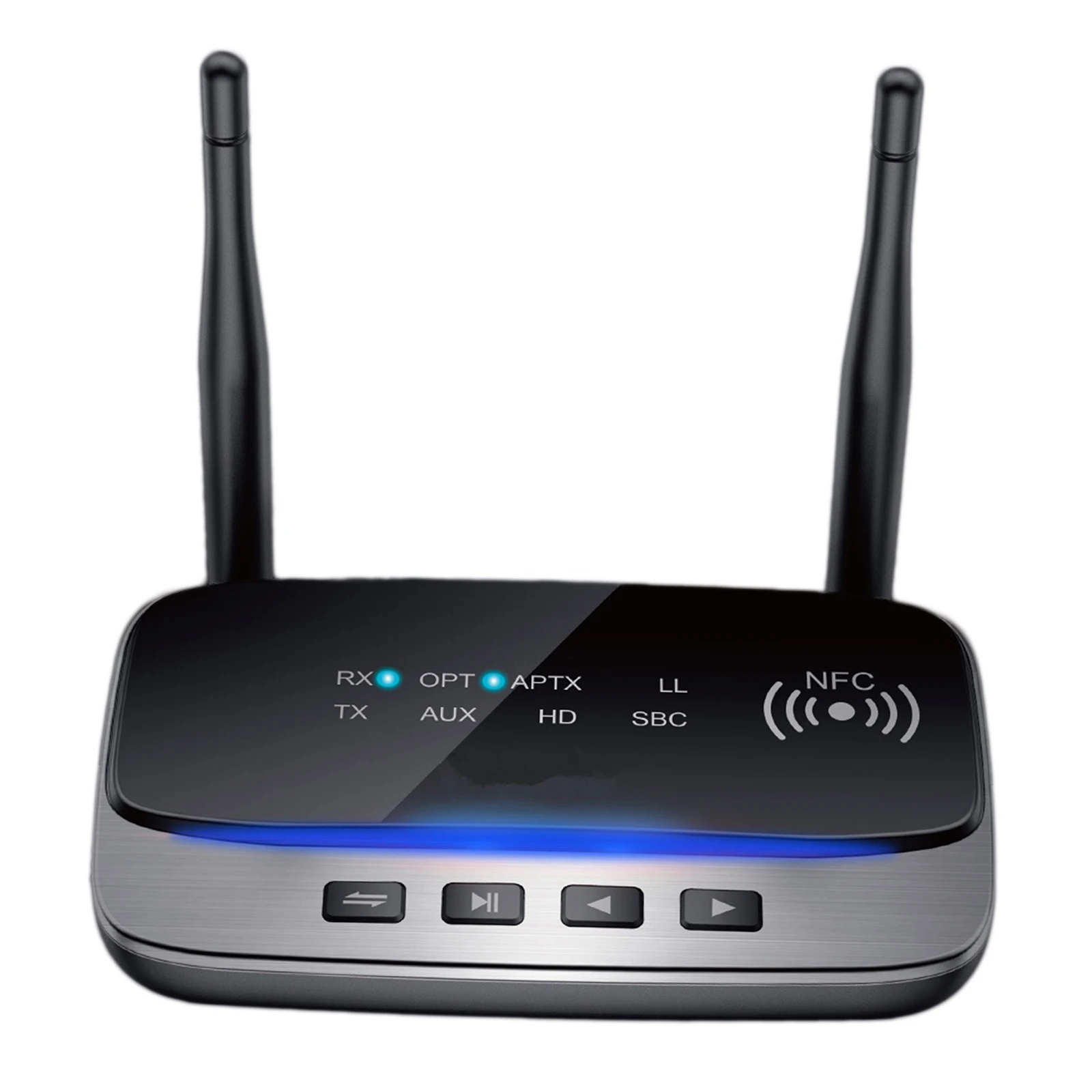 

Bluetooth 5.0 Transmitter Receiver Low Latency Dual Antennas for Car Headphones PC