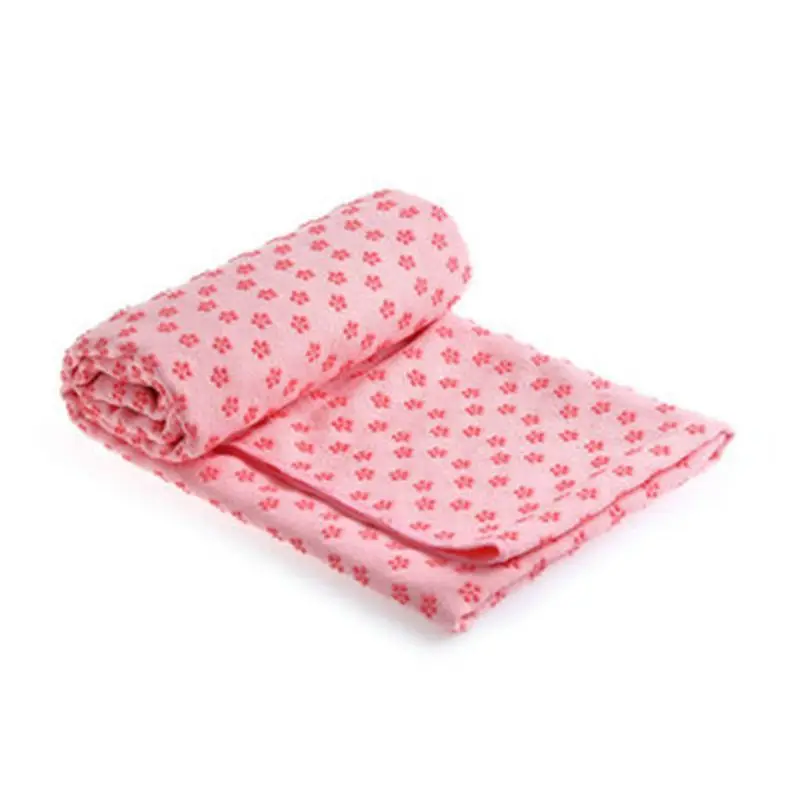 

Non-slip Yoga Mat Sports Sweat-absorbent Plum Pattern Embellishment Yoga Towel