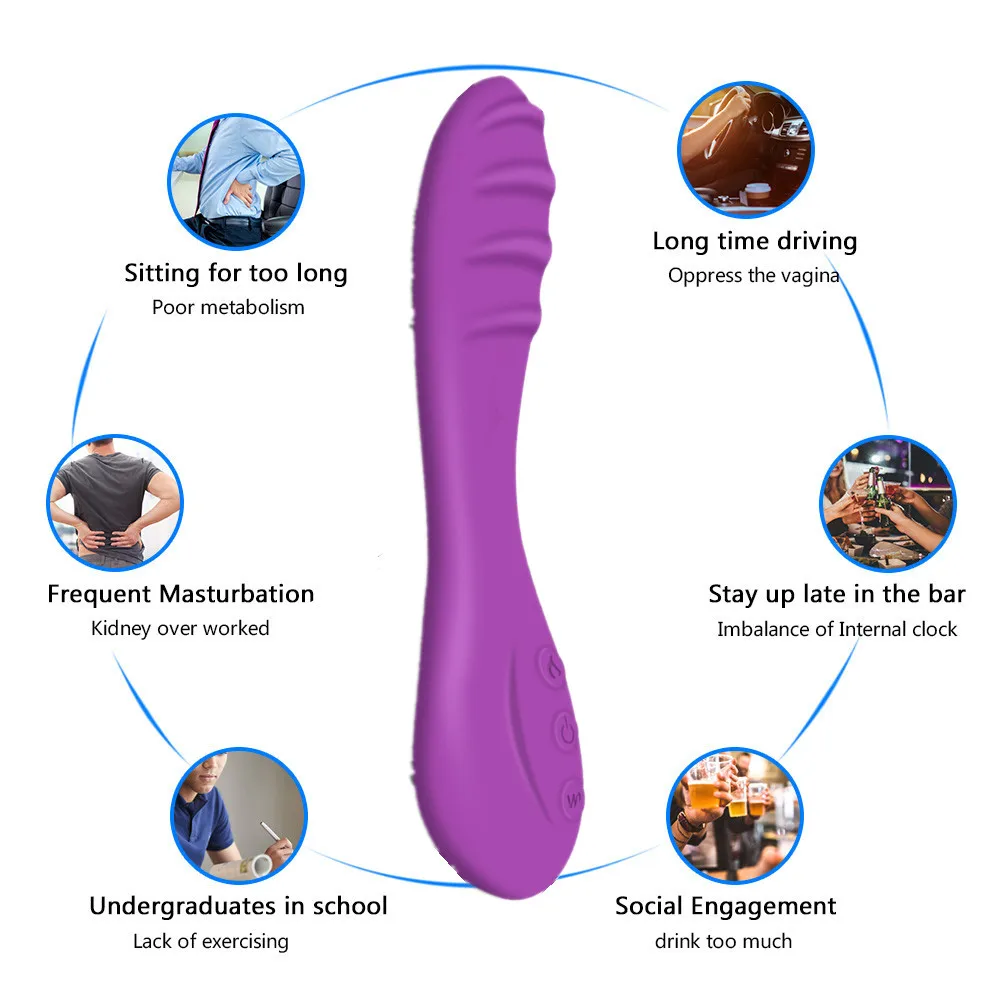 Нагреваемый Перезаряжаемые Вибраторы для Для женщин G-Spot игрушка-вибратор AV