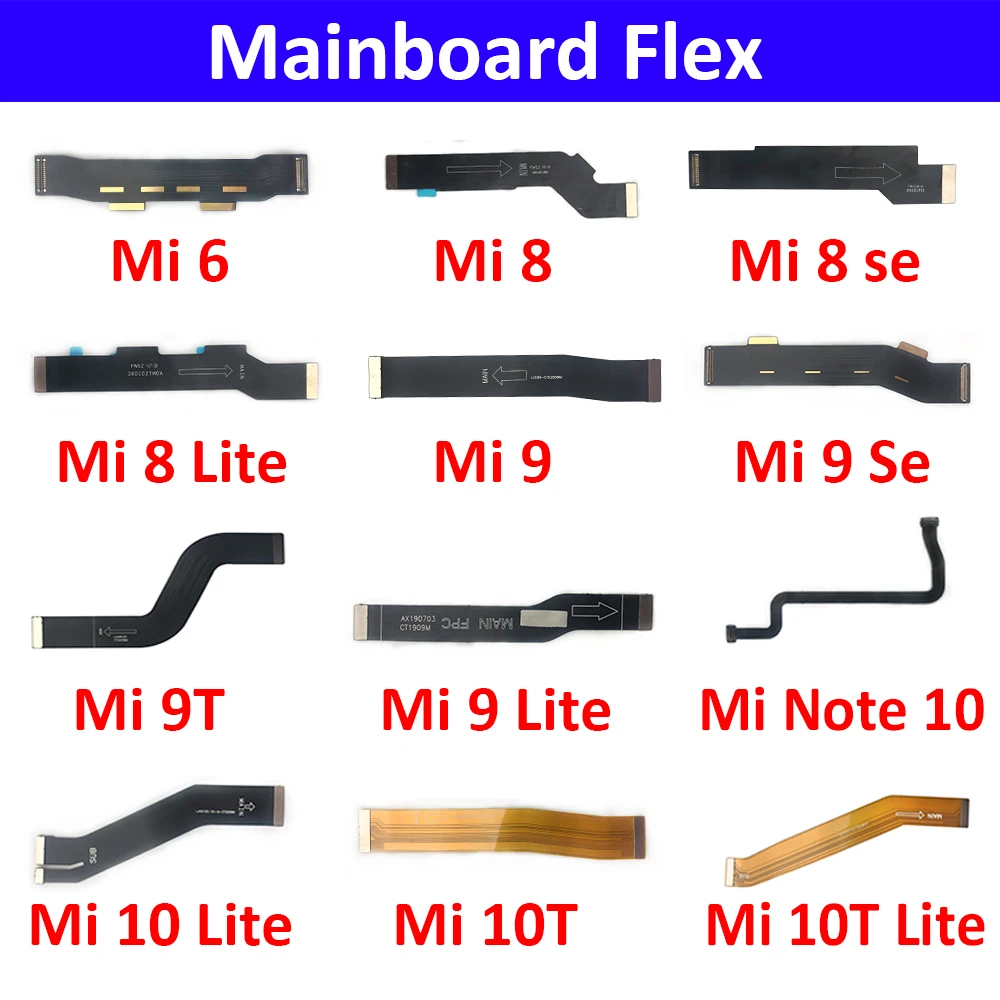 New Main Board Motherboard Connect Mainboard Flex Cable For Xiaomi Mi 11 10 10T 11T 6 8 9 Se Lite A3 9T Note Pro | Мобильные
