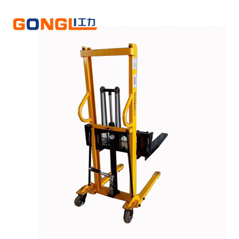

1000kg 1600MM Portable Hydraulic Manual Pallet Stacker