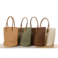 summer travel handmade bags for women beach weaving ladies straw bag wrapped shoulder bags top handle handbags fashion totes