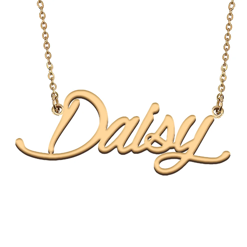 

Daisy Custom Name Necklace Customized Pendant Choker Personalized Jewelry Gift for Women Girls Friend Christmas Present