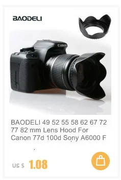 BAODELI Rx100 фильтр адаптер вверх Шаг вниз Кольцо для Универсальный объектив камеры Canon Eos Nikon sony аксессуары