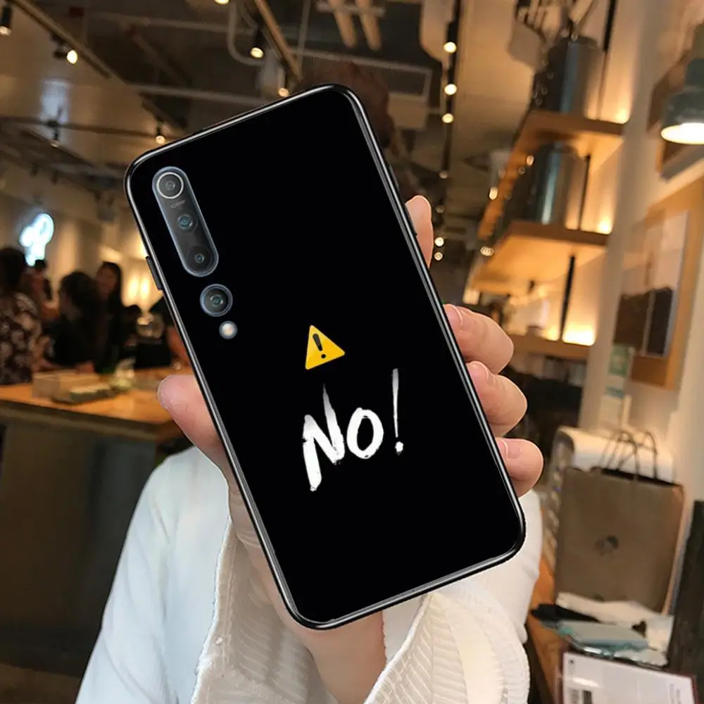 

Black and White Phone Case For xiaomi mi11 5g 10 liti Ultra 9Pro SE 3 8 Note Anime Black Cover Silicone Back Pretty tpu