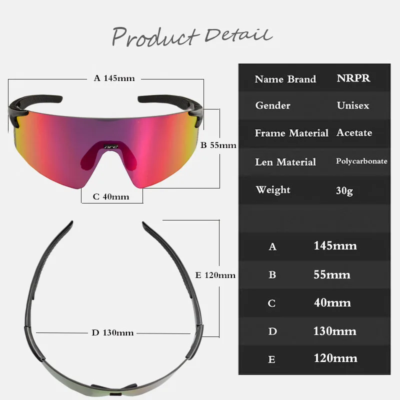 

Outdoor Sports Polarized Cycling Glasses Road Bike Glasses Mountain Bicycle Sunglasses Men Women Fishing Cycling Goggles Eyewear