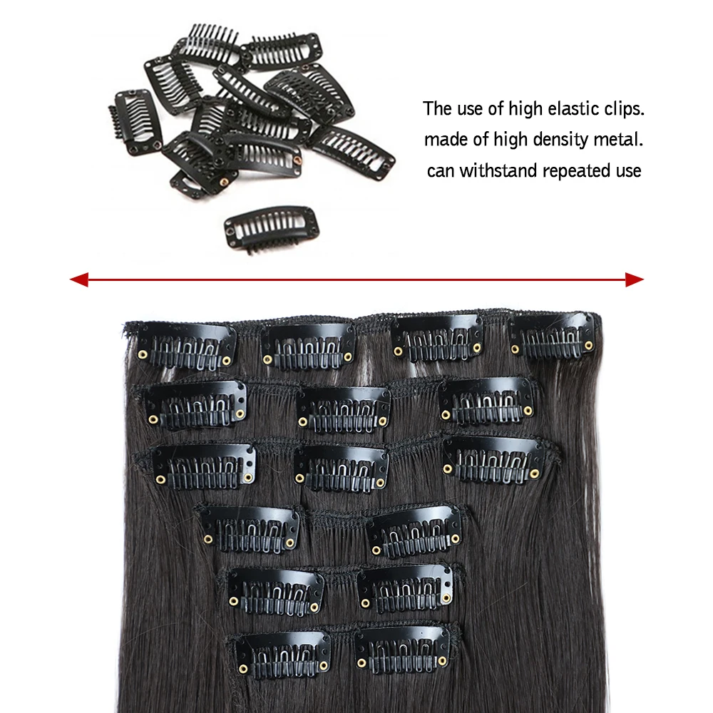 Synthetic Clip In Hair Extension 22