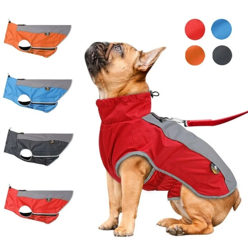 

Теплые Водонепроницаемые Светоотражающие уличные пальто для собак одежда бархатный жилет куртка большой размер