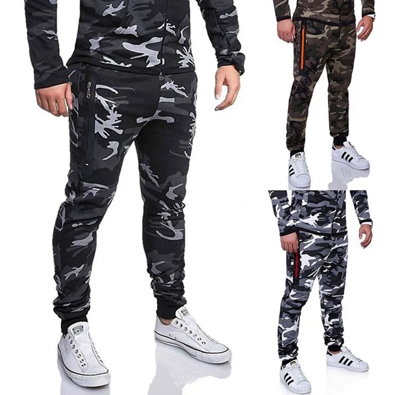 ZOGAA 2018 Новое поступление мужские длинные брюки камуфляж Военный стиль карго