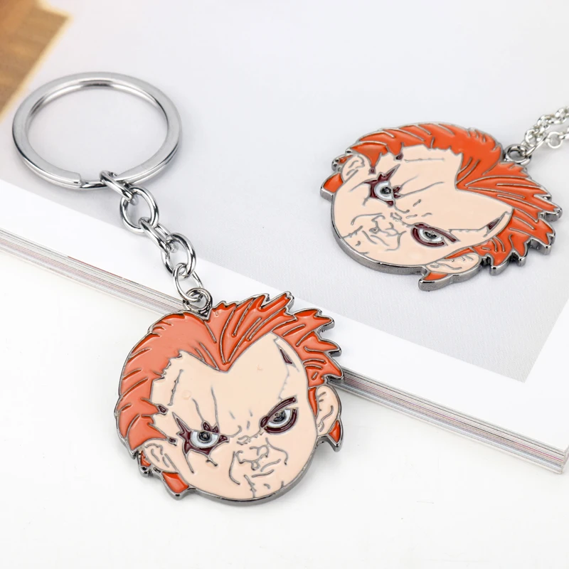 Страшные украшения на шею из потомство Чаки брелок мультяшный игрушка подвесная