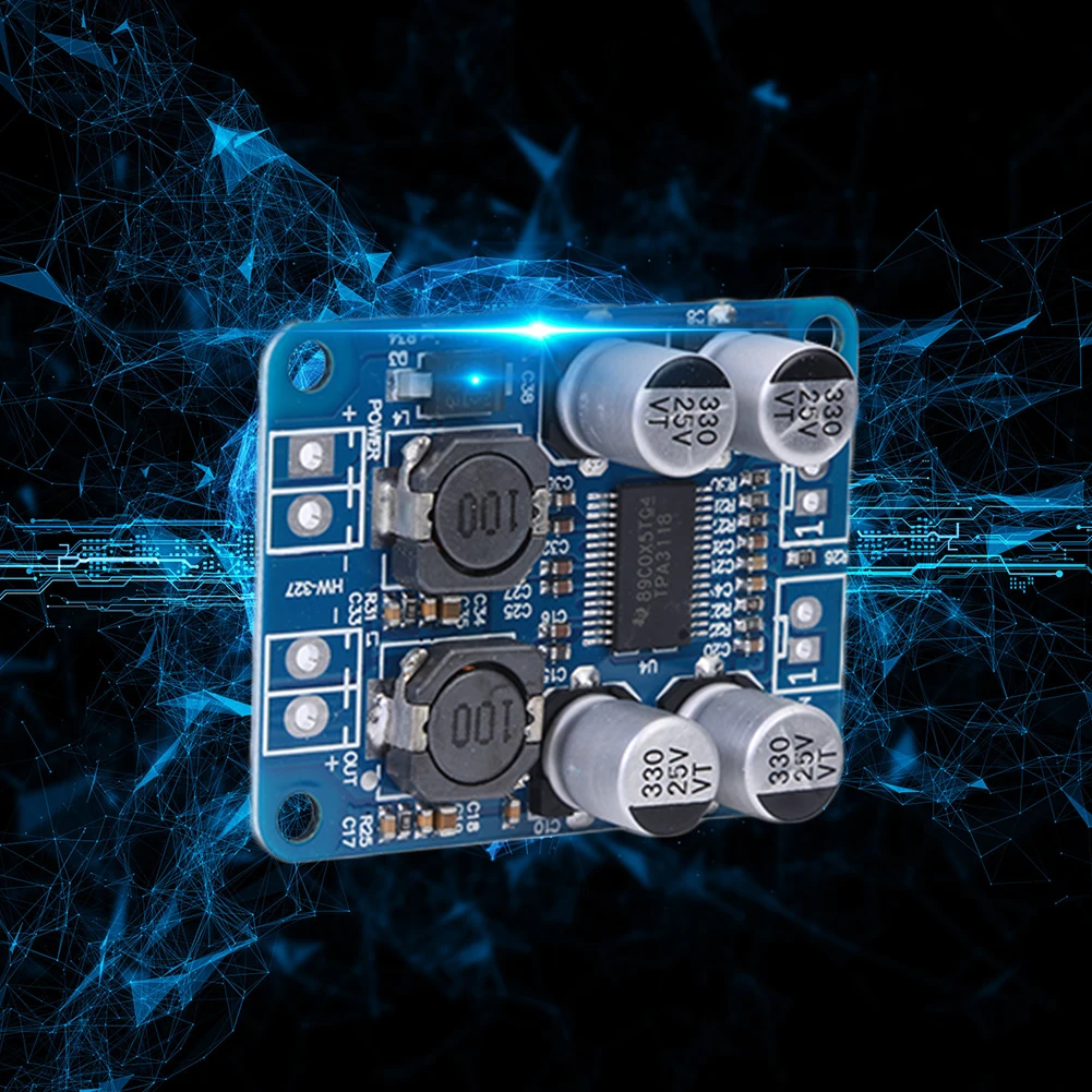 TPA3118 PBTL Mono DC8 24V 60W Плата цифрового усилителя звука AMP модуль чип 1X60W 4 8 Ом Замена
