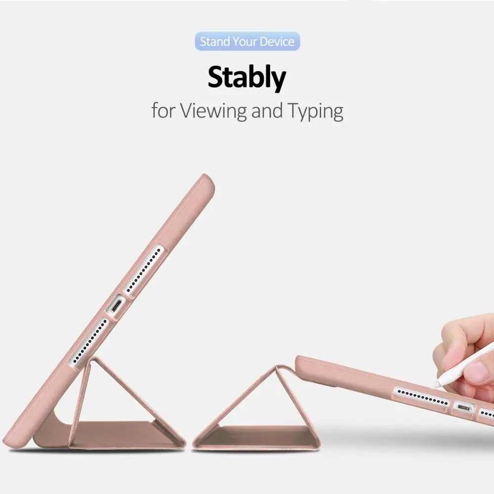 DUX DUCIS PU кожаный смарт-чехол для iPad 7 10 2 (2019) мягкий флип-чехол дюймов с карандашом