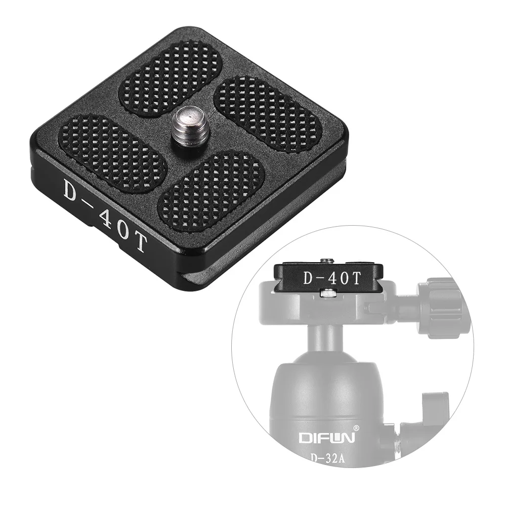 Универсальный 1/4 &quotвинт 40*38 мм БЫСТРОРАЗЪЕМНАЯ пластина D 40T QR для Arca Swiss Benro