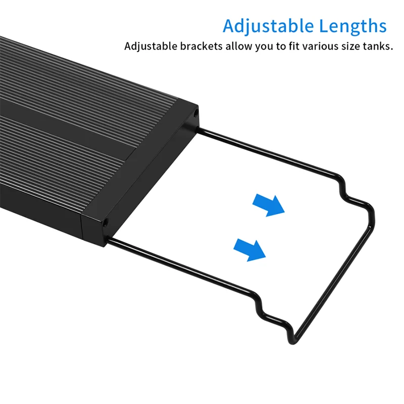 Luz LED impermeable para acuario, l&aacute;mpara subacu&aacute;tica de 48-54 pulgadas, iluminaci&oacute;n para decoraci&oacute;n de acuarios, luces plantadas, enchufe europeo de 120CM-3
