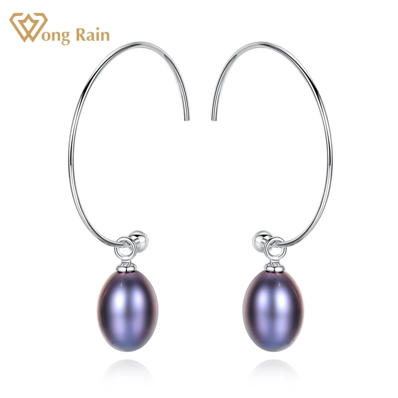 

Wong Rain Elegant 100% 925 Sterling Silver Party Pearl Creative Fashion Drop Dangle Earrings For Women Fine Jewelry Wholesale