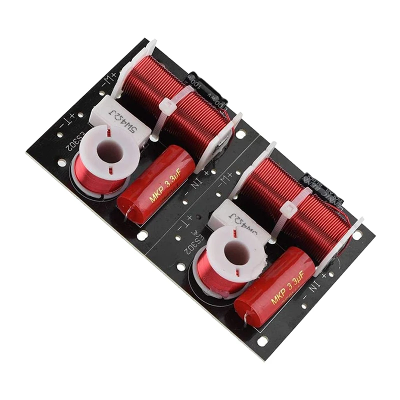 2Pcs 400W Speaker Frequency Divider 2 Way Unit Hi-Fi Soundshelf Crossover Filters Woofer and Tweeter |