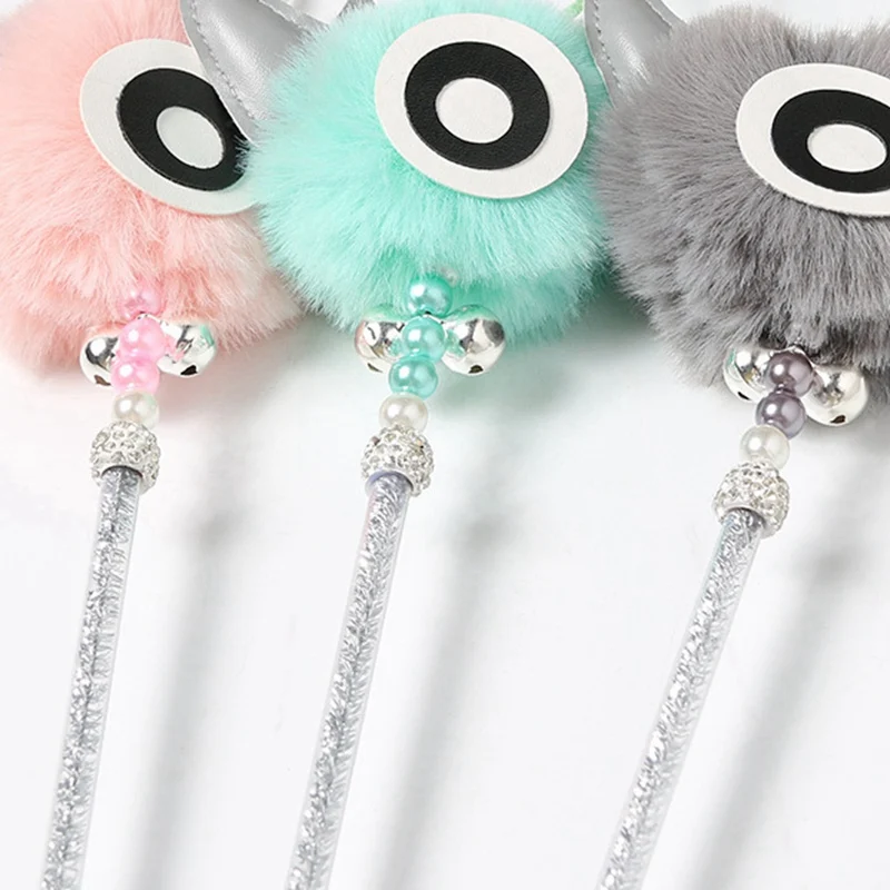 

Pet Cat Toy Interactive Funny Cat Teaser Wand Toy With Tassel Plush Attachment Bell Long Stick Kitten Pet Play Supplies
