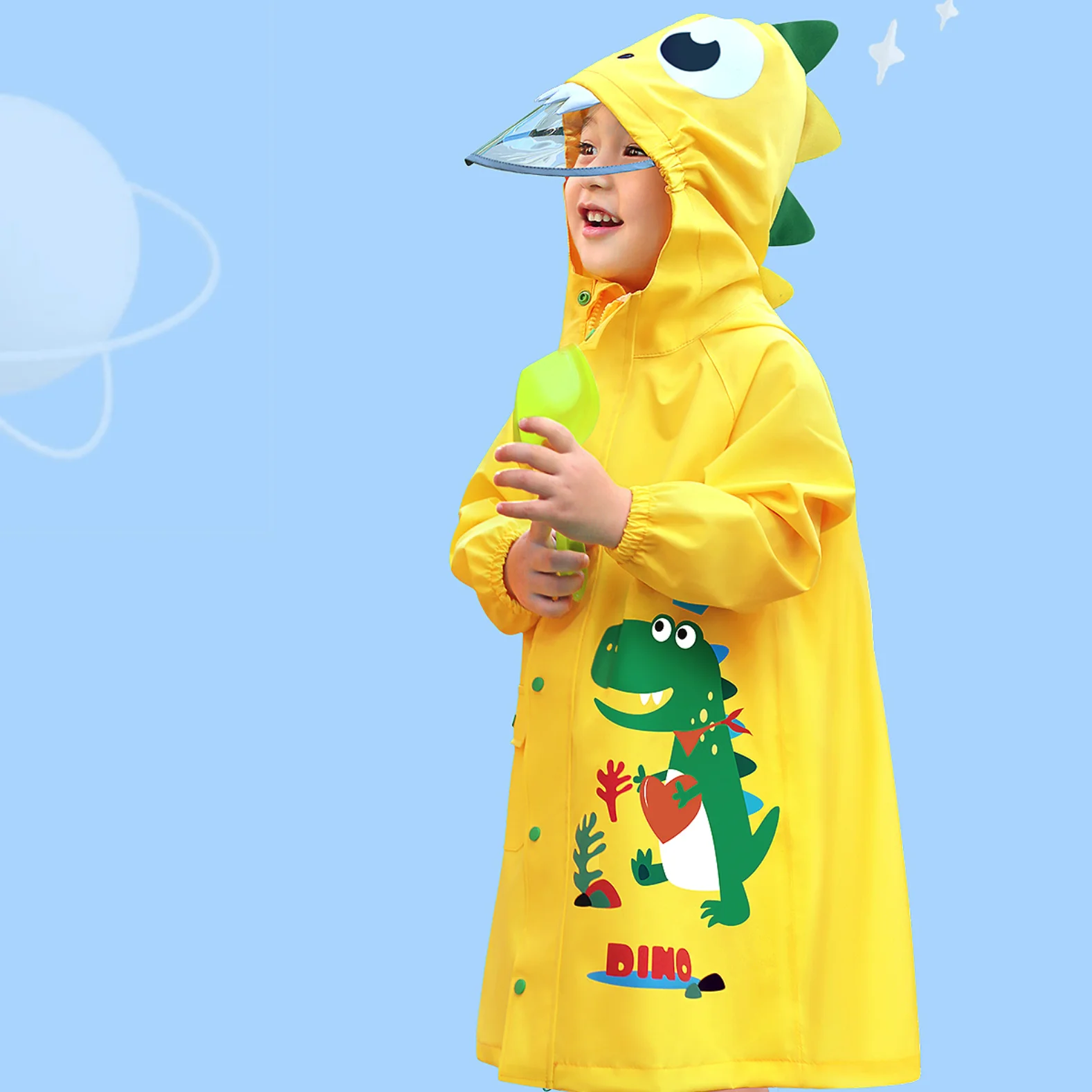 Детская куртка плащ костюм для маленьких мальчиков и девочек студенческое пончо