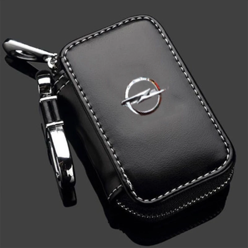 Чехол для ключей из натуральной кожи мужчин и женщин чехол с металлическим