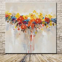 mintura paintings hand painted palette knife flowers oil paintings on canvas wall pictures for living room hotel decoration gift