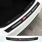 Наклейка на бампер и багажник из углеродного волокна для Audi A6 C6 C5 C7 A4 B8 B6 B5 B7 B9 A3 8L 8P 8V Q5 Q7 4f A1 Q3 A5 Sportback TT 2021