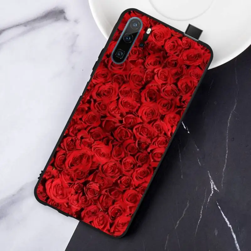 

Red rose love flowers Phone Case For Huawei honor Mate P 10 20 30 40 Pro 10i 9 10 20 8 x Lite