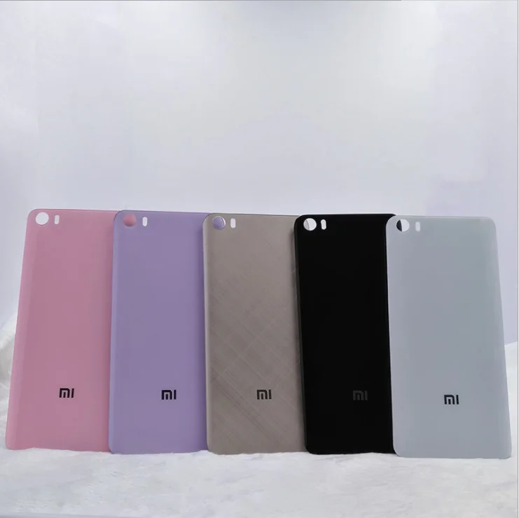 3D стеклянный чехол на заднюю крышку для XIAOMI phone MI5 задняя дверь Замена батарейного отсека клейкая наклейка 5,15 дюймов 4 цвета