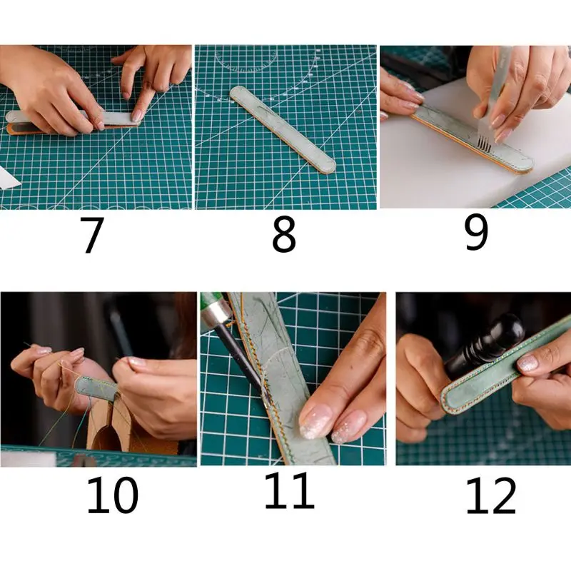 

10 шт., кожаные браслеты-манжеты с тиснением