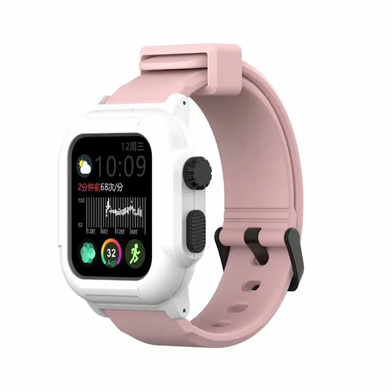 Водонепроницаемый чехол для Apple Watch band 4 iwatch band 42 мм силиконовый ремешок 44 мм 40 мм pulseira браслет умные часы аксессуары петля