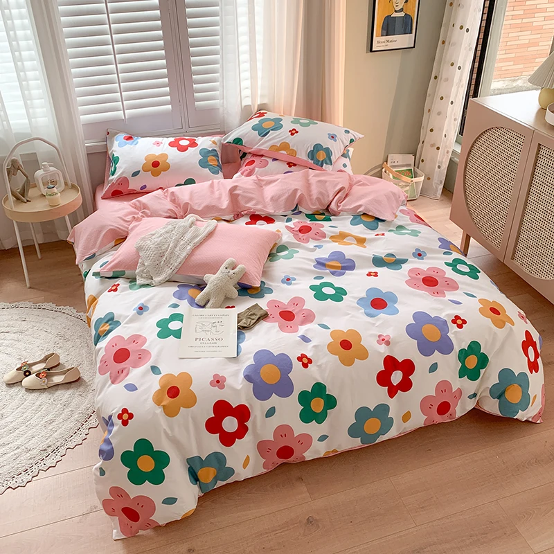 

Duvet Cover Printed Blanket Comforter Quilt Case with Zipper Single Double Queen King Size bed linings Bed sheet