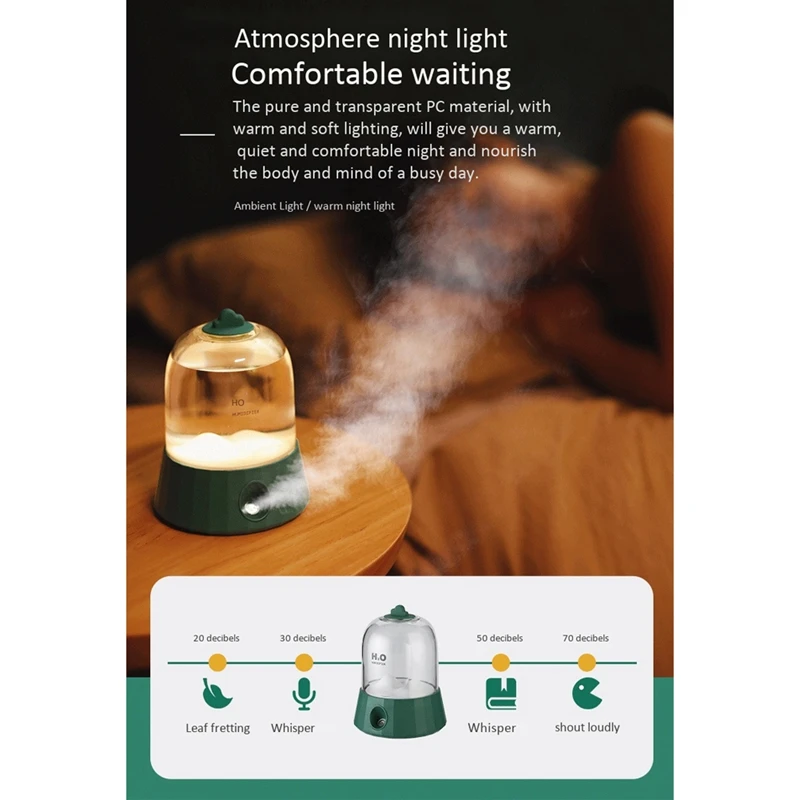 

400ML Mini Air Humidifer Aroma Essential Oil Diffuser with Romantic Lamp USB Mist Maker Aromatherapy Humidifiers