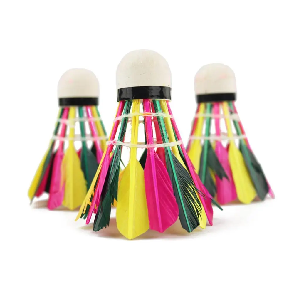 

Colorful Badminton Balls For Training Shuttlecocks 1pc Badminton Accessories Durable Training M6U2