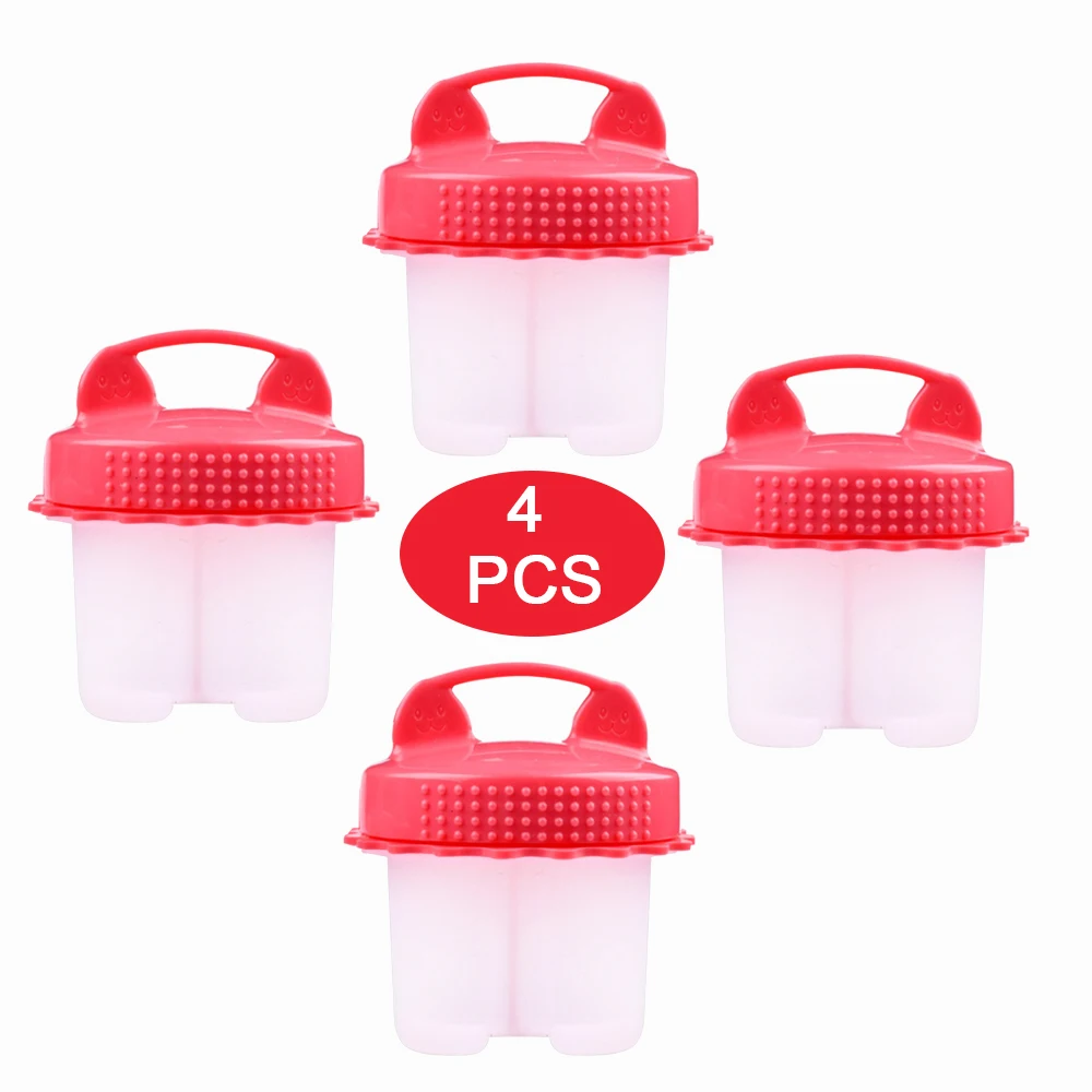 В форме сердца Портативный силикагель яичный котел яйцо Пароварка