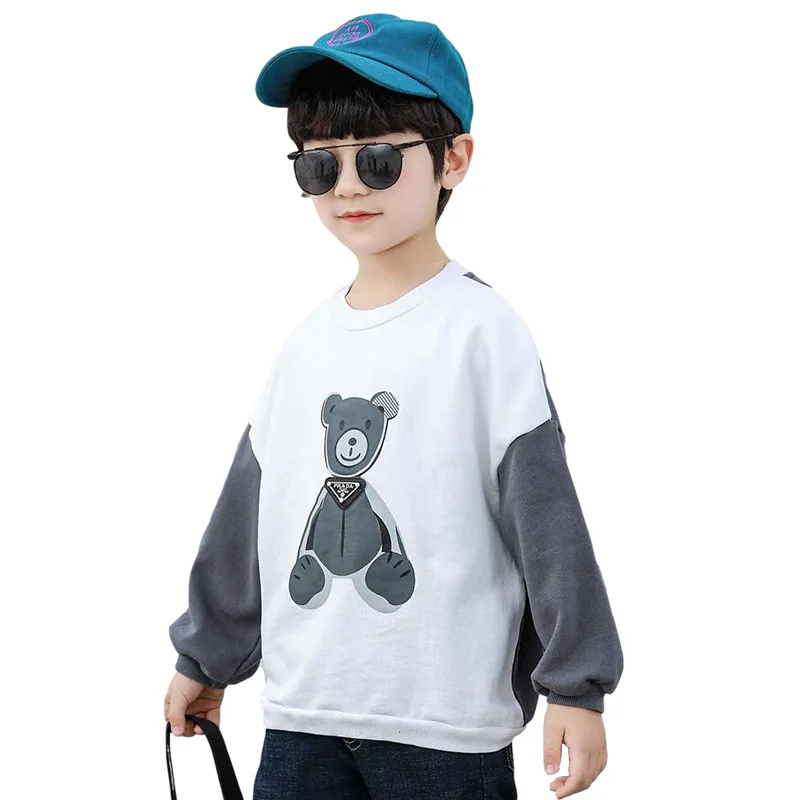 

2021 Casual Spring Autumn Boys Sweatshirts Jacket Coat KidsOutwear Teenager Tops Costume Children Clothes Cotton High Quality