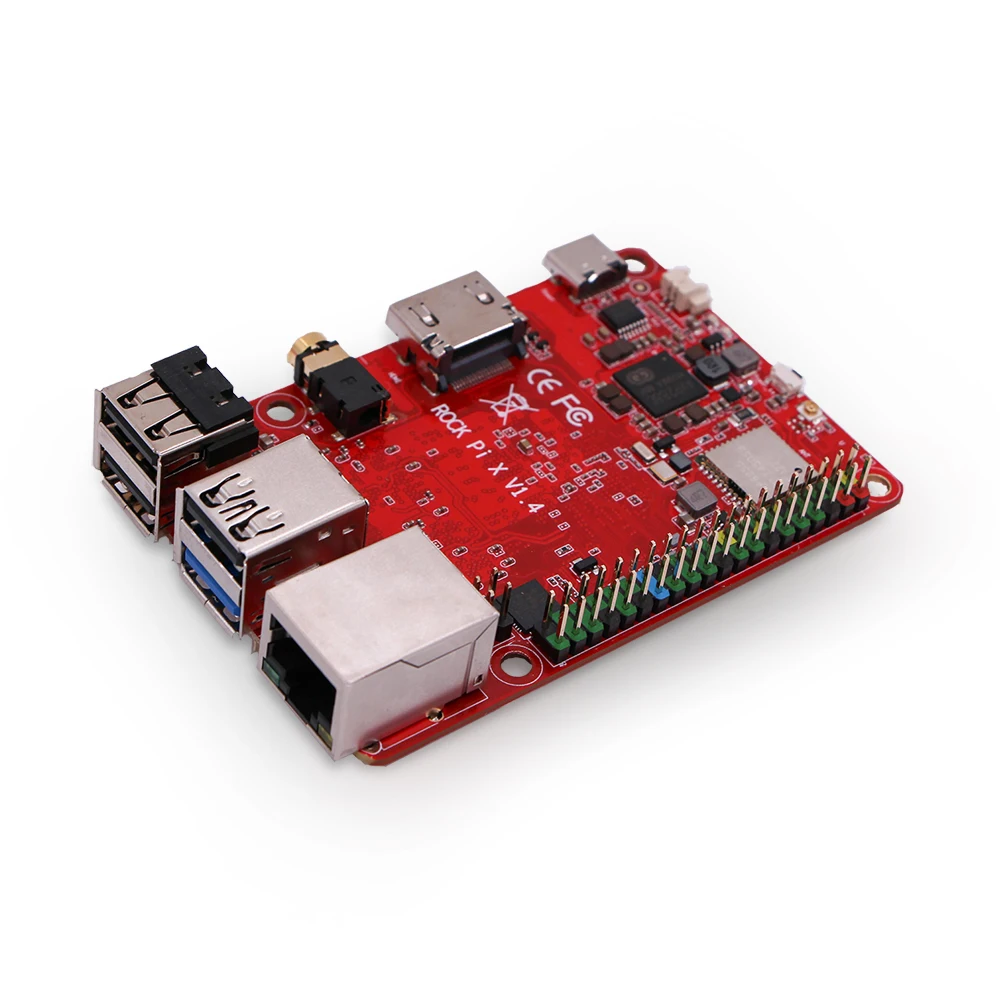 Одноплатный компьютер Smartfly Tech ROCK PI X B 4 Гб с радиатором SBC Intel Atom x5-Z8350 Cherry Trail X86 (без