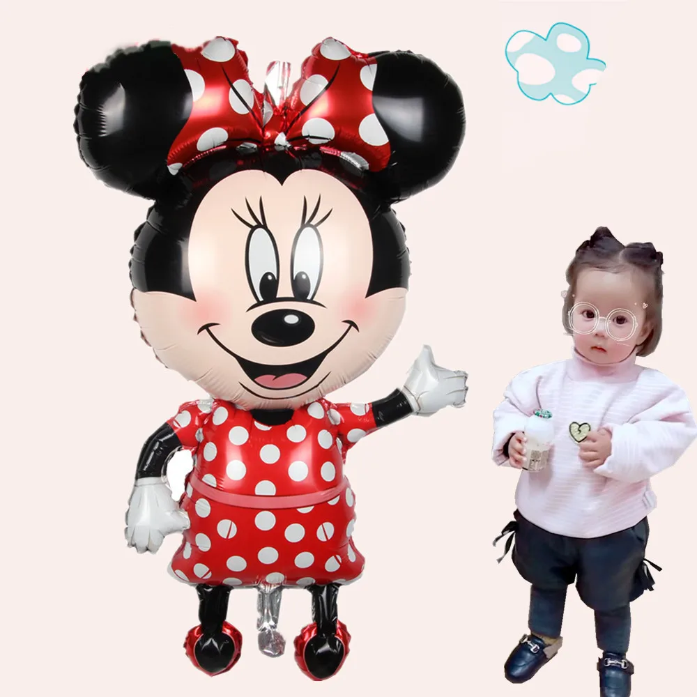 BINGTIAN 112 см Микки и Минни Маус шар из алюминиевой фольги вечерние шары на день