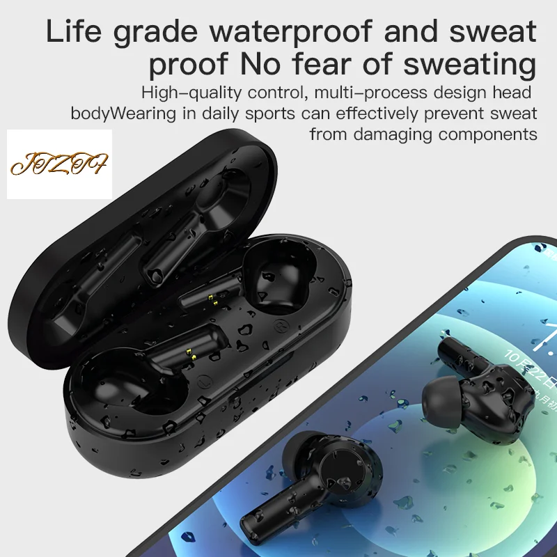 

JTZTF Wireless Earbuds Bluetooth 5.0 Headset TWS Stereo Sports Running Waterproof Earphone Noise Reduction In-ear Headphone