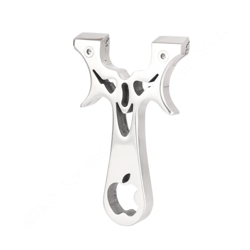 

High Strength Hunting Catapult Stainless Steel Traditional Slingshot 304 Flat Leather Hunter Slingshot