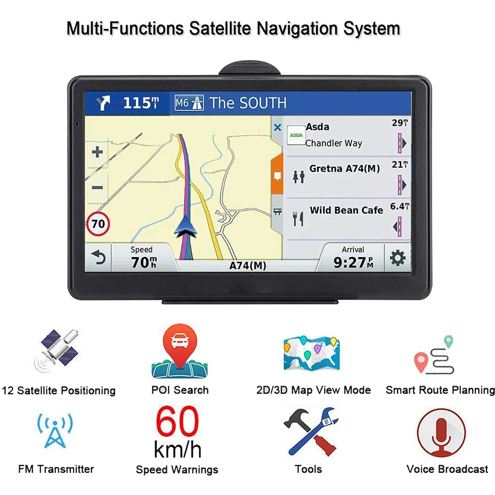 3 вида стилей 7 &quotHD Автомобильный GPS-навигатор FM Bluetooth-совместимый AVIN Navitel новейшая