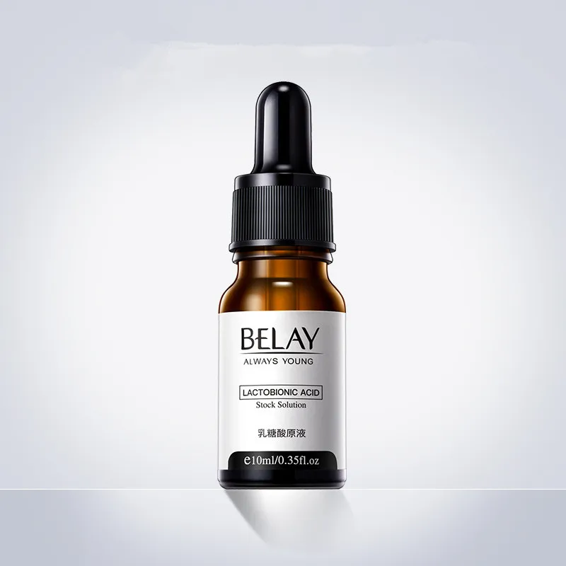 

10ML Lactobionic Acid Face Serum Minimize Pores Oil-Control Whitening Moisturizing Anti-Wrinkle Stock Solution Serum Skin Care