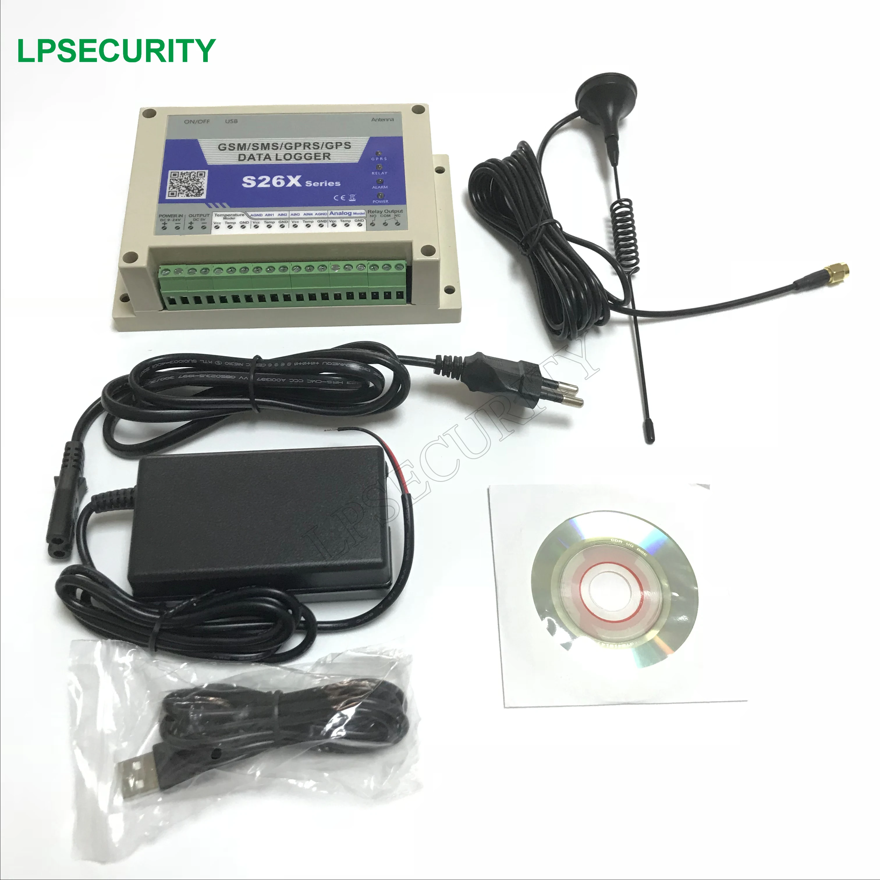 GSM/GPRS/GPS/TCP/IP Температура регистратор/менеджер/монитор S260-2G веб-центр контроля для