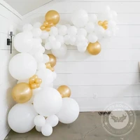 white gold latex balloons festival celebration supplies air ballon birthday party decorations wedding baby shower helium globos