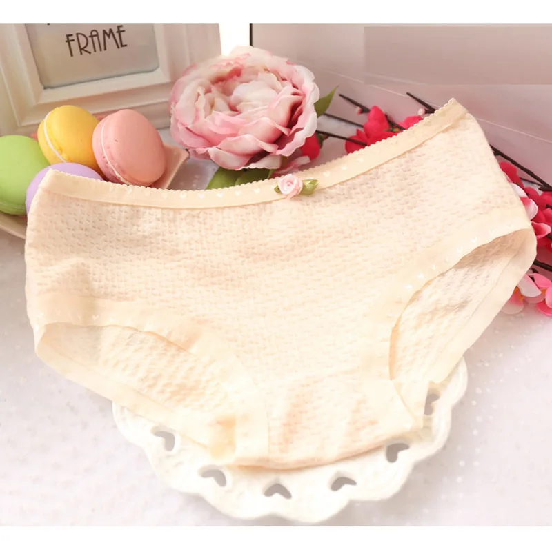 Трусы из бамбукового волокна для молодых девушек 6 шт./лот хлопковые трусики